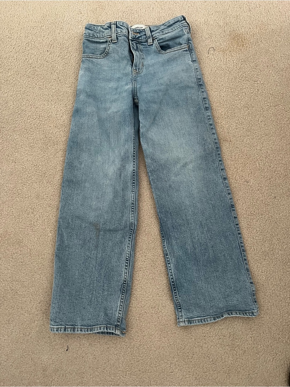 Abercrombie & Fitch Men's Light Wash Straight Jeans